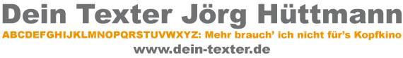 Dein Texter Jörg Hüttmann